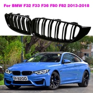 Black Front Kidney Grille Slat M4 Style Grill For BMW F32 F33 F36 F80 F82 2013-2018 Cabriolet Coupe 