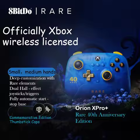 8BitDo Orion 3-mode XPro Game Controller Xbox Rare 40th Anniversary Limited Edition Sea of Thieves H