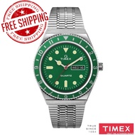 Timex TMTW2U61700U9 Men's Q Timex Reissue Green Stainless Steel Watch