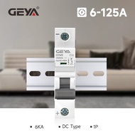 GEYA Solar DC Mini Circuit Breaker 1P MCB 6/10/16/25/32/40/50/63/80/100/125Amp PV Isolation switch
