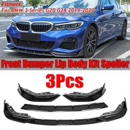 G20 Front Lip Car Front Bumper Splitter Lip Spoiler Diffuser Cover For BMW 3 Series G20 G28 2019 202