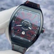 Franck MULLER Frank MULLER V45 SC Titanium Plated Black Material Black Plate Red Scale Automatic Mechanical Men's Watch
