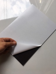 [HCM]Tấm A4 0.5mm có keo một mặt nam châm mặt còn lại phủ băng keo 2 mặt nam châm lá có keo