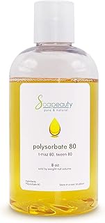 POLYSORBATE 80, T-MAZ 80, TWEEN 80 | 100% Pure Cosmetic Grade Solubilizer Surfactant & Emulsifier | 