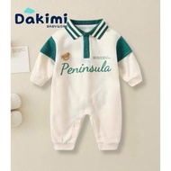 Bộ liền quần dài tay Khủng Long cho bé Bodysuit cho bé gái bé trai chất cotton Đồ bé trai bé gái sơ 