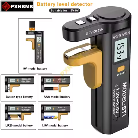 Digital Battery Tester LCD Display Battery Voltage Tester Universal Battery Capacity Check For AA AA
