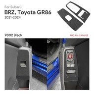For Subaru BRZ Toyota GR86 2021-2024 Suede Window Button Lift Decorative Frame Sticker Interior Acce