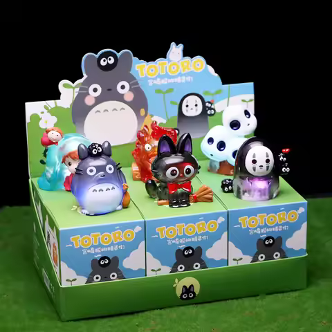 Kawaii Totoro Blind Box Hayao Miyazaki Anime Fairy Tale Elves Mysterious Box Anime Model Kids Birthd