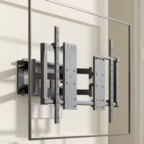 Six-arm telescopic rotating TV stand 98-inch all-in-one machine universal wall-mounted wall bracket