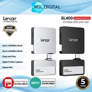 Lexar SL400 1TB Professional Go USB 3.2 Gen 2 Portable SSD with Hub