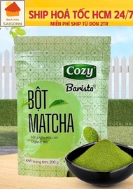 Bột Matcha Cozy Barista Bột Trà Xanh Công Nghệ Nhật Bản Giữ Trọn Hương Vị 200gr