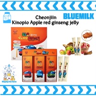 Korean red ginseng jelly, Korean children's red ginseng apple flavor, Kinopio red ginseng jelly - Cheonjiin ( 15g x 30packs)