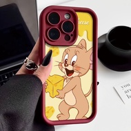 Jerry's Yellow Cheese Case For OPPO A7 A12S F11 A9X A94 A79 A80 A57 A77 A5SReno 4F 5F 7Z 8Z A53 A33 