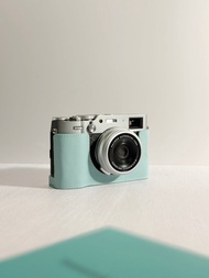 適用機型FUJIFILM X100VI 手掌紋皮革相機底座皮套