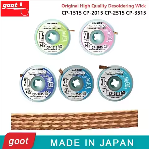 GOOT CP-1515/2015/2515/3515 Original High Quality Desoldering Core with Braided Copper Wire BGA Sold