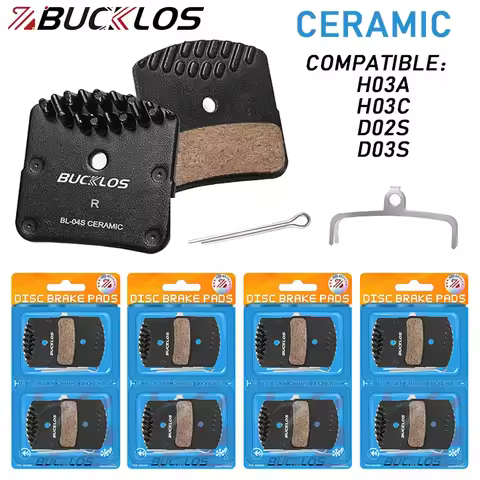 BUCKLOS Bike Hydraulic Brake Pads for H03A H03C D02S D03S Ceramic Bicycle Brakes Pads Heat Dissipati
