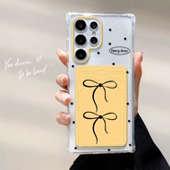 Card Holder เคส TPU For Samsung A56 A55 A54 A16 A06 A05S S24 Ultra A15 A14 A23 A52 A52S A35 A36 A53 