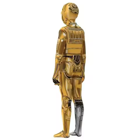 C-3PO Robot Costume Halloween Cosplay See-Threepio Protocol Droid Mask Jumpsuit Adult Kids Bodysuits