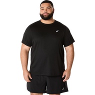 ASICS : ASICS SILVER SS TOP MEN RUNNING ผู้ชาย เสื้อคอกลม ของแท้ PERFORMANCE BLACK