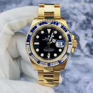 Rolex Rolex Greeny116748Original Diamond-Studded Sapphire 18K Gold Material GMT Dual Time Watch Men