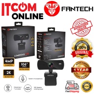 FANTECH LUMINOUS 2K QHD UP TO 25FPS 4MP (C30) BUILT-IN MICROPHONE WEBCAM BLACK
