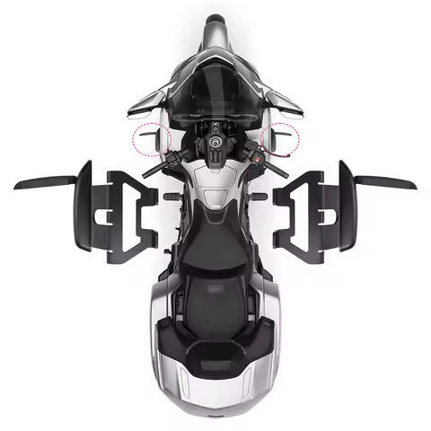 Motorcycle Flip Foot Pedals Adjustable Highway Pegs Driver Foot Peg for Honda Gold Wing GL1800 F6B 2