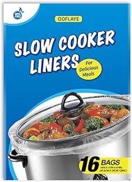 Slow Cooker Liners Small Size Pot Liners Disposable Cooking Bags Fit 1QT to 3QT Suitable for Slow Co