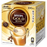 【Direct from Japan】[Large Capacity] Nescafe Gold Blend Cafe Latte Stick Coffee 100P