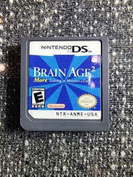 冇包裝盒 Nintendo NDS DS Brain Age 2 USA GAME 任天堂遊戲卡美國版本