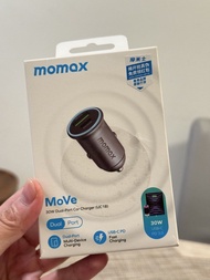 Momax MoVe 30W Dual-Port Car Charger 車載點煙位充電器Type C QC3.0 PD30W