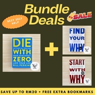 Start With Why + Find Your Why + Die With Zero | 3-Book Bundle Self Help English Books