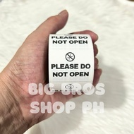 Please Do Not Open Thermal Sticker 50 pcs | 100pcs | 400pcs
