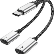 Typec to 3.5mm Two-in-One Adapter Multi-Port Splitter Charging PD60w Hot Product Stall