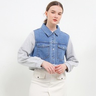 Hush Puppies Jaket Denim Wanita Pp Fansi Medium Blue