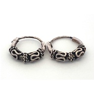 E4923HOOPS OXIDIZED(14MM)