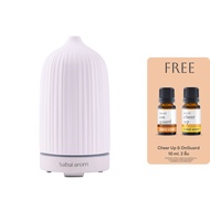 [ฟรี น้ำมันหอมระเหย 2 กลิ่น] Sabai arom Ceramic Aroma Diffuser เครื่องพ่นไอน้ำ น้ำมันหอมระเหย กลิ่นอ