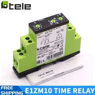 Tele DIN Rail Multi Function Timer Relay, E1ZM10 12-240V AC/DC, SPDT, 0.05s-100h BZLG