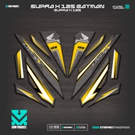 UV TRANSPARENT STRIPING SUPRA X 125 BATMAN MOTIF IP11 WAVE 125 BETMEN STICKER SIMPLE GRAPHICBENING