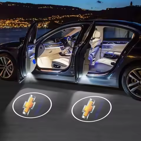 Car Door Welcome Light Car Logo Projector LED Car Badge Fit For Chevrolet Silverado Impala Malibu Eq
