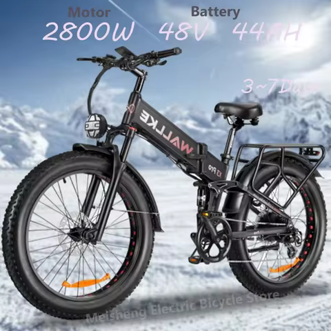 Ebike WALLKE X3 Pro Max Folding Electric Bike 2800W 48V44AH Battery Adult Electric Bicycle Hydraulic