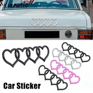 CARNATIOGV Love Heart Logo Rear, Heart-shaped ABS Plastics Trunk Tail Label Badge, Modified Love Tai