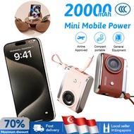 CCC Power Bank Portable Mini Power Bank 10000 mAh Built-In Cable PD22.5w Fast Charging Mobile Power 