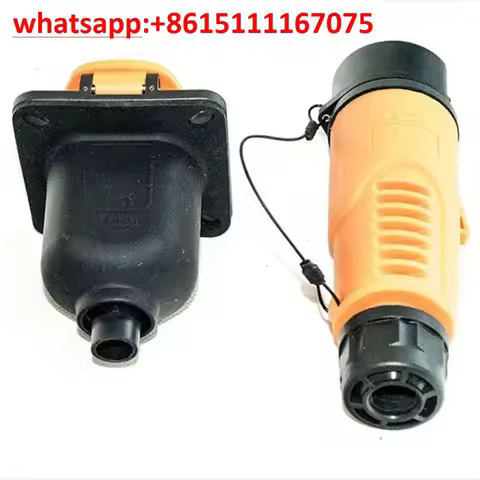 Low Speed Electric Car Charging Port Y-30, YEEDA 220V 16A Plug Socket Assembly With Inner Switch Rep