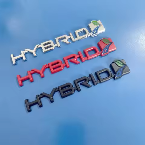 3D Metal HYBRID Car Sticker Emblem Badge for Hybrid Logo Toyota Prius Camry Crown Auris Rav4s Ford S