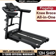 MY-HI JC700 Treadmill Foldable Slope Incline Walking Pad Smart Bluetooth Speaker Heart Rate Monitor