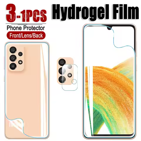 1-3PCS Hydrogel Film For Samsung Galaxy A32 A33 A31 5G 4G Soft Gel Screen Protector Sumsun Galaxi A 