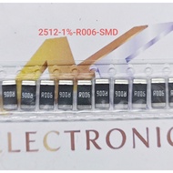 (Combo of 10) SMD resistor 2512 R006 - 0.006R 2W error 1%
