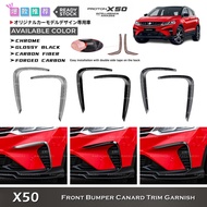 Awesome2u Proton X50 Car Front Bumper Canard Trim Garnish Accessories