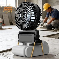 PUREHAIRBEAUTY Outdoor Working Fan, Angle Adjustable Pin Spacing 19-40mm Lithium Battery Fan, High S