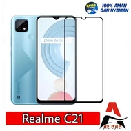 TEMPERED GLASS REALME C21 FULL COVER COLOR LIST ANTI-SCRATCH REALME C21